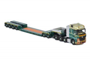 WSI Models model MB Actros 8x4-Nooteboom 2+4 Bolk kovový sběratelský model v měřítku 1:50 výrobce WSI