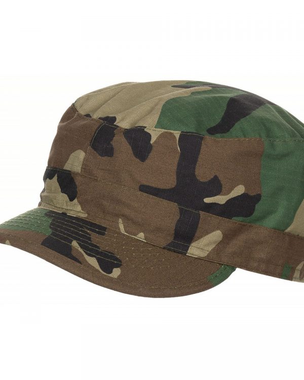 MFH čepice polní R/S woodland XXL čepice polní woodland "ripstop"   populární vojenská čepice BDU střihu známá jako Ranger cap nebo Patrol cap materiál: 100% bavlna "ripstop"