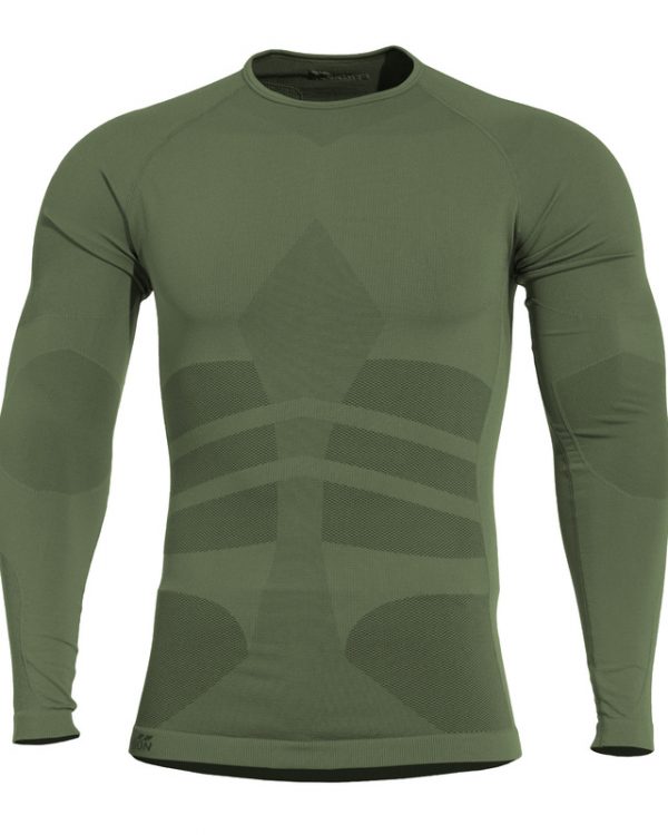 Pentagon nátělník Pentagon Plexis Long Camo Green XS-M Funkční sportovní prádlo určené pro outdoorové a sportovní využití. Pleteniny se speciálními pletacími postupy nabízejí optimální rovnováhu tepla nebo chladu