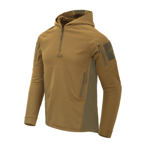 Helikon mikina Helikon Range Hoodie Coyote/Adaptive Green XXXL Pohodlná mikina určená pro střelce vyrobená z materiálu TOPCOOL