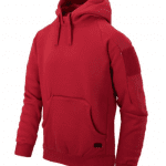 Helikon mikina Helikon Hoodie Lite Kangaroo red XXXL Urban Tactical Hoodie Lite Kangaroo je lehká mikina s kapucí a "klokaní" kapsou. Jednoduchý low-profile střih a elastická tkanina činí tuto mikinu ideální pro všechny městské operace. Velká přední klokaní kapsa má na horní straně ještě jednu kapsu na zip. V pravé kapse je skrytá malá kapsička na zip. Dvě vnitřní náprsní mesh kapsy pro uložení founu