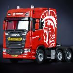 IMC Models model Scania S770 8x4 De Romein kovový sběratelský model v měřítku 1:50 výrobce IMC models