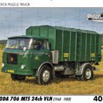 puzzle Truck Škoda 706 MTS 24ch VLH-40 dílků PUZZLE TRUCK 04 - ŠKODA 706 MTS 24CH VLH (1968 - 1988) 40 DÍLKŮ   Rozměry deskového puzzle: 37 cm x 29 cm Materiál: originál puzzle lepenka o síle 2 mm Rozměry balení: 37 cm x 29 cm Rozměry jednotlivých dílků: cca 4 x 5 cm Počet dílků: 40   Nevhodné pro děti do 3 let!!!  Sběratelská série EDICE RETRO-AUTA -TRUCK. Puzzle z této edice jsou nejen ideálním dárkem pro všechny automobilové nadšence