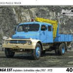 puzzle Truck Praga S5T dvojkabina s hydraulickou rukou-40 dílků PUZZLE TRUCK 12 - PRAGA S5T DVOJKABINA S HYDRAULICKOU RUKOU (1957-1972) 40 DÍLKŮ   Rozměry deskového puzzle: 37 cm x 29 cm Materiál: originál puzzle lepenka o síle 2 mm Rozměry balení: 37 cm x 29 cm Rozměry jednotlivých dílků: cca 4 x 5 cm Počet dílků: 40   Nevhodné pro děti do 3 let!!!  Sběratelská série EDICE RETRO-AUTA -TRUCK. Puzzle z této edice jsou nejen ideálním dárkem pro všechny automobilové nadšence