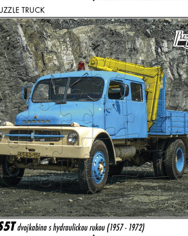 puzzle Truck Praga S5T dvojkabina s hydraulickou rukou-40 dílků PUZZLE TRUCK 12 - PRAGA S5T DVOJKABINA S HYDRAULICKOU RUKOU (1957-1972) 40 DÍLKŮ   Rozměry deskového puzzle: 37 cm x 29 cm Materiál: originál puzzle lepenka o síle 2 mm Rozměry balení: 37 cm x 29 cm Rozměry jednotlivých dílků: cca 4 x 5 cm Počet dílků: 40   Nevhodné pro děti do 3 let!!!  Sběratelská série EDICE RETRO-AUTA -TRUCK. Puzzle z této edice jsou nejen ideálním dárkem pro všechny automobilové nadšence