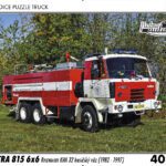 puzzle Truck Tatra 815 6x6 Rosenbauer KHA 32 hasičský vůz-40 dílků PUZZLE TRUCK 15 - TATRA 815 6X6 ROSENBAUER KHA 32 HASIČSKÝ VŮZ (1982 - 1997) 40 DÍLKŮ   Rozměry deskového puzzle: 37 cm x 29 cm Materiál: originál puzzle lepenka o síle 2 mm Rozměry balení: 37 cm x 29 cm Rozměry jednotlivých dílků: cca 4 x 5 cm Počet dílků: 40   Nevhodné pro děti do 3 let!!!  Sběratelská série EDICE RETRO-AUTA -TRUCK. Puzzle z této edice jsou nejen ideálním dárkem pro všechny automobilové nadšence