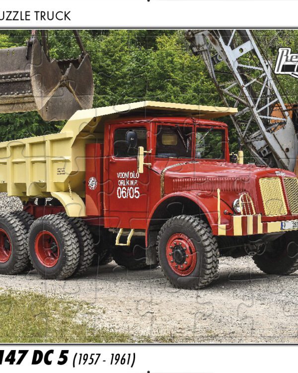 puzzle Truck Tatra 147 DC 5 -40 dílků PUZZLE TRUCK 24 - TATRA 147 DC 5 (1957 - 1961) 40 DÍLKŮ   Rozměry deskového puzzle: 37 cm x 29 cm Materiál: originál puzzle lepenka o síle 2 mm Rozměry balení: 37 cm x 29 cm Rozměry jednotlivých dílků: cca 4 x 5 cm Počet dílků: 40   Nevhodné pro děti do 3 let!!!  Sběratelská série EDICE RETRO-AUTA -TRUCK. Puzzle z této edice jsou nejen ideálním dárkem pro všechny automobilové nadšence