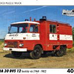 puzzle Truck Avia 30 DVS 12 hasičský vůz-40 dílků PUZZLE TRUCK 29 - AVIA 30 DVS 12 HASIČSKÝ VŮZ (1968 - 1982) 40 DÍLKŮ   Rozměry deskového puzzle: 37 cm x 29 cm Materiál: originál puzzle lepenka o síle 2 mm Rozměry balení: 37 cm x 29 cm Rozměry jednotlivých dílků: cca 4 x 5 cm Počet dílků: 40   Nevhodné pro děti do 3 let!!!  Sběratelská série EDICE RETRO-AUTA -TRUCK. Puzzle z této edice jsou nejen ideálním dárkem pro všechny automobilové nadšence