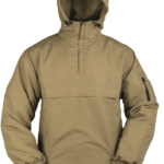 Mil-Tec bunda Combat Anorak letní coyote XXXL Bunda Combat Anorak letní.   velká přední kapsa se zapínáním na zip dvě boční kapsy na ruce se zapínáním na zip stahovací šňůra v pase pružné manžety rukávů materiál: 100 % polyester