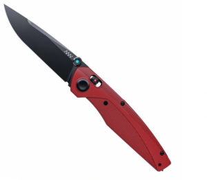 ANV Knives nůž ANV-A100 DLC černé Magnacut GRN červená/Alock Lehké 3D profilované střenky GRN. Hluboce mražená čepel. Plně pravolevý design. Všechny tyto prvky dělají z A100 perfektní EDC