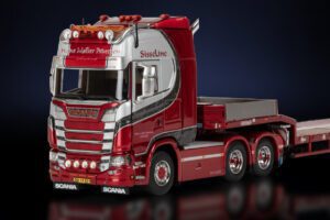 IMC Models model Scania S 6x4+Nooteboom 4a Pedersen kovový sběratelský model v měřítku 1:50 výrobce IMC models