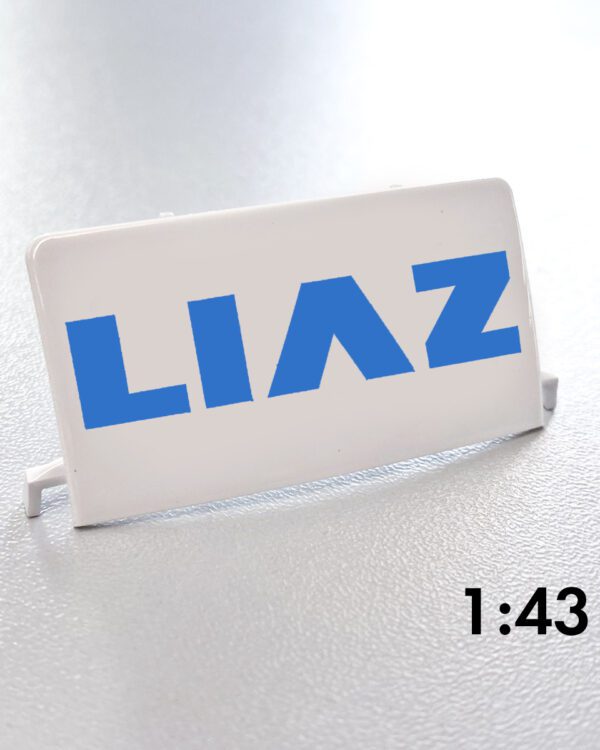 Kaden model spojler Liaz 100/110modré logo Liaz Kaden Speciálně vyrobený resinový model spojleru