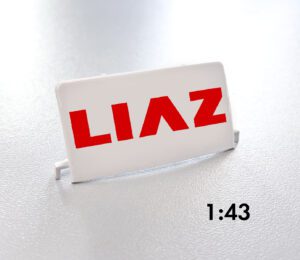 Kaden model spojler Liaz 100/110 červené logo Liaz Kaden Speciálně vyrobený resinový model spojleru