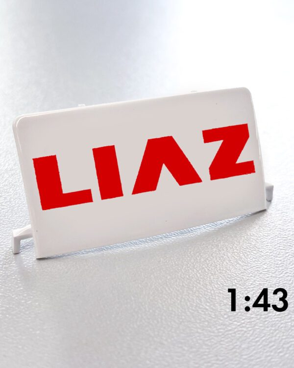 Kaden model spojler Liaz 100/110 červené logo Liaz Kaden Speciálně vyrobený resinový model spojleru